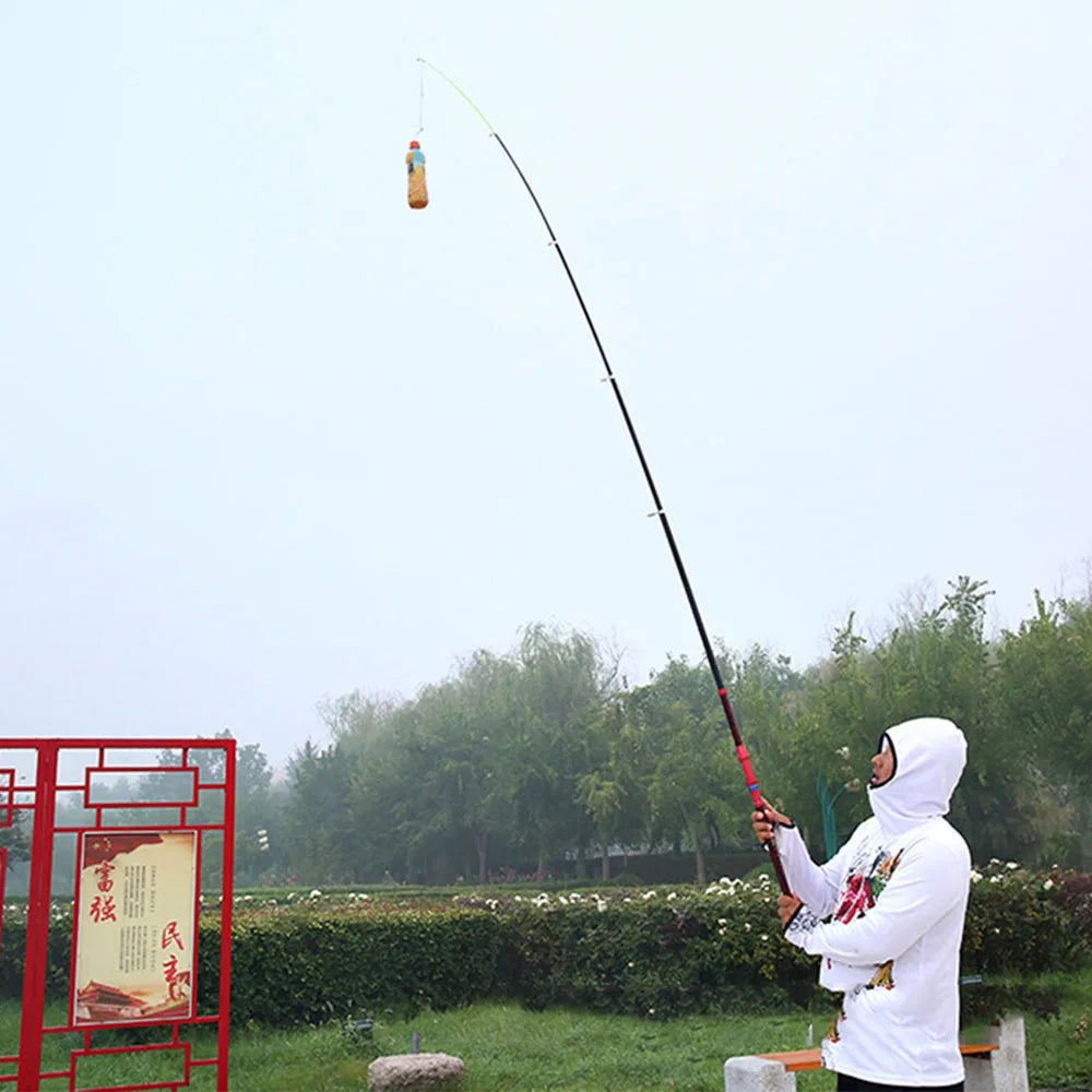 Carbon Powerful Fishing Rod 2.1-4.5M Sea Pole Max Control 10kg Slip Floating Fishing Rod Far Cast Multi-purpose Spinning Rod