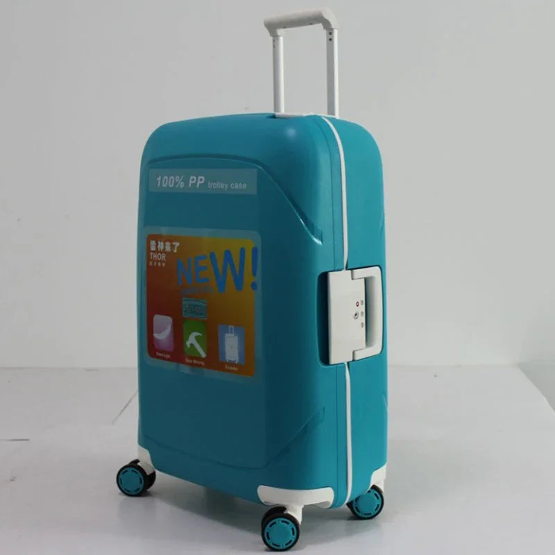 Carrylove 20"24"28“ Inch Women Large Trolley Luggage Baggage Spinner Vintage Suitcase For Traveling